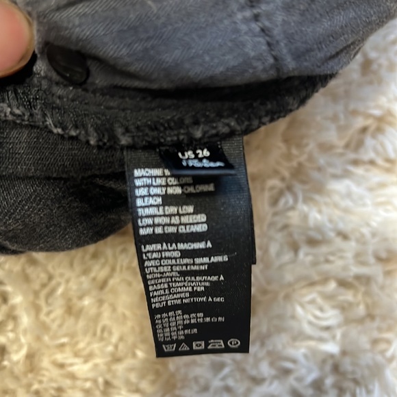 free people We The Free Black Distressed Rainn Button Down Jean Skirt - Picture 10 of 10